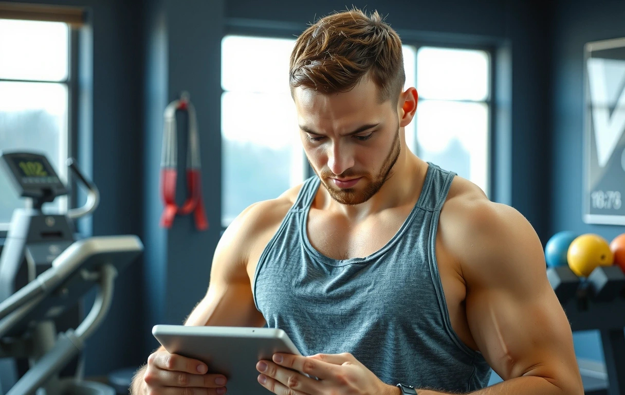 Atleta in allenamento